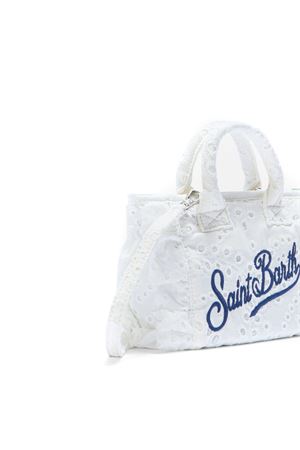Borsa Vanity mini volant in cotone sangallo bianca SAINT BARTH KIDS | VAMI01800434L